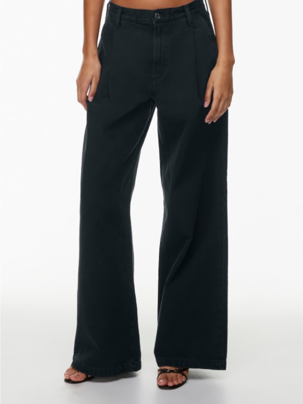 Agolde Women's Wide-Leg Jeans in Black